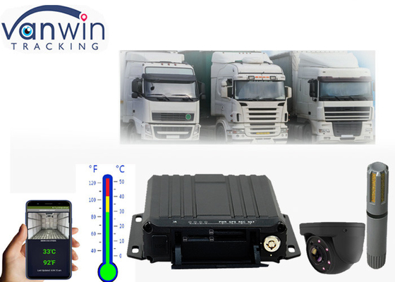 4G онлайн видео SD-карта мобильный двр GPS-отслеживание решение мониторинга температуры для холодильных грузовиков