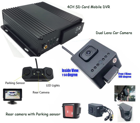 4 видеозаписывающее устройство DVR GPS 4G WIFI канала 1080P SD с портом VGA USB
